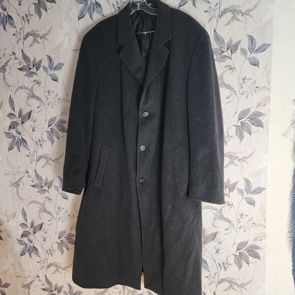 Alfani men's made in the dominican republic long trench peacoat